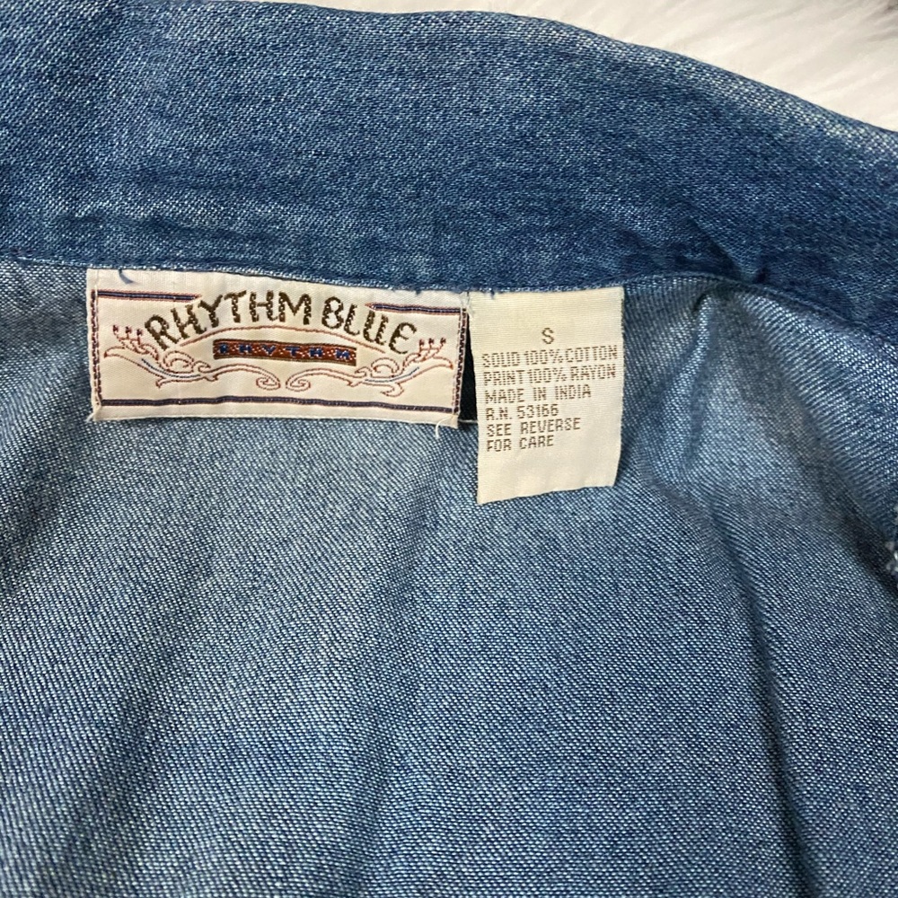 Cowgirl Western Jean Jacket Small - Picture 3 of 7